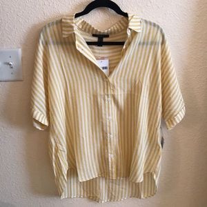 Yellow Striped Top